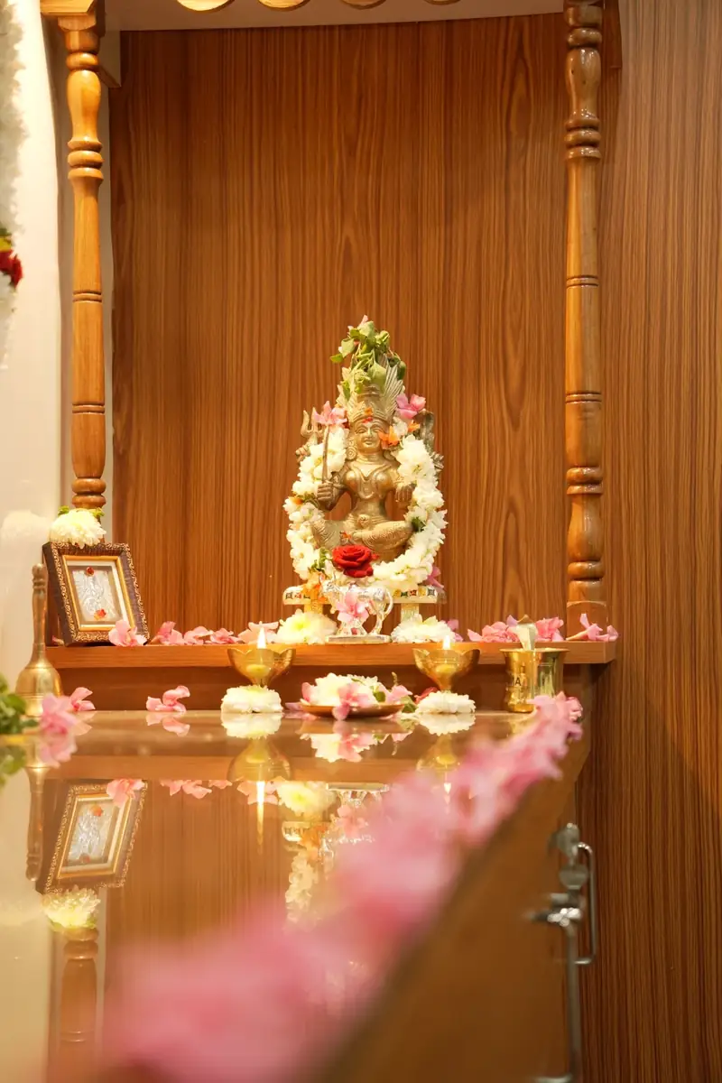 Spiritual shrine at Om Hanuman Astrology